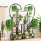 XL Chic Heart-Shape Plant Shelf Metal Flower Planter Holder Outdoor Garden Patio